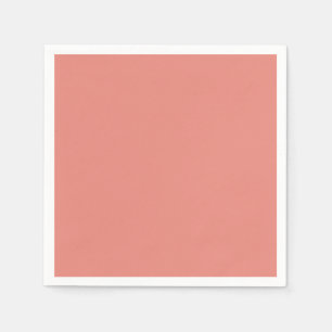 Verbrand koraal eenvoudig minimalistisch servet