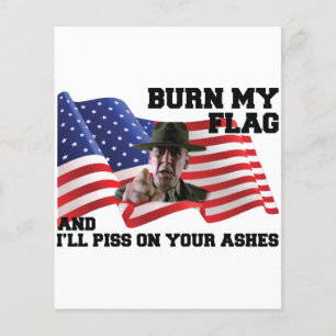 Verbrand mijn vlag niet flyer