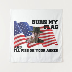 Verbrand mijn vlag niet wandkleed