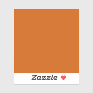 Verbrand Oranje (effen kleur) Sticker