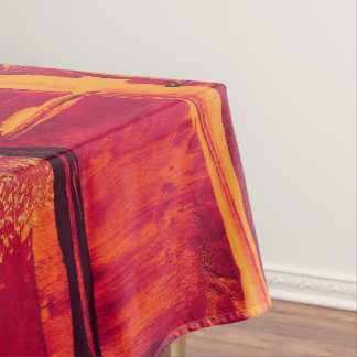 Verbrand oranje textuur tafelkleed