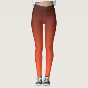 Verbrand Oranje Verloop Warm Ombre Leggings