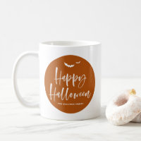 Verbrand Sinaasappel Happy Halloween Brush Letteri