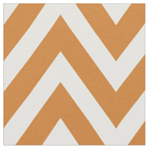 Verbrand Sinaasappel Moderne Chevron Grootschalig Stof