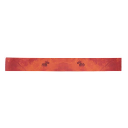 Verbrand Sinaasappel Persimmon Leaf Abstract Autum Lint (Voorkant)
