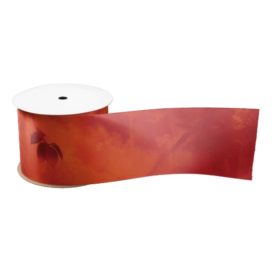 Verbrand Sinaasappel Persimmon Leaf Abstract Autum Lint (Spoel)
