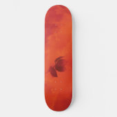 Verbrand Sinaasappel Persimmon Leaf Abstract Autum Skateboard (Voorkant)