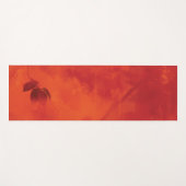 Verbrand Sinaasappel Persimmon Leaf Abstract Autum Yogamat (Voorkant (horizontaal))