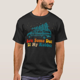 Verbrand wat stof eet mijn rubber, kerstboomauto C T-shirt