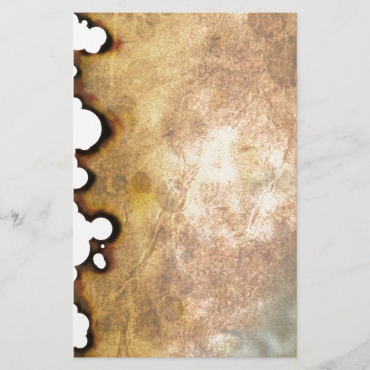 Verbrandd perkament II Briefpapier (Voorkant)