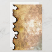Verbrandd perkament II Briefpapier (Voorkant / Achterkant)