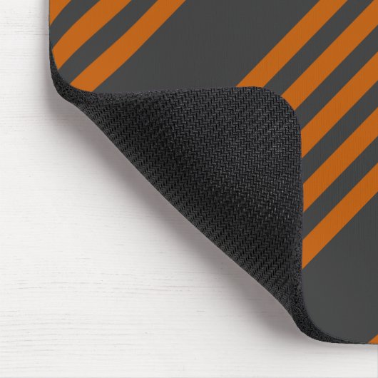 Verbrandd sinaasappel en houtskool met vijf stripp muismat (Hoek)