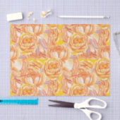 Verbrandde Oranje  boerderij Tissuepapier (Craft)