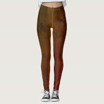 Verbrandde Oranje Gunge Leggings