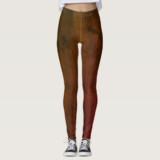 Verbrandde Oranje Gunge Leggings