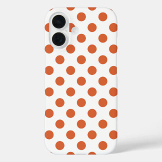 Verbrandde oranje pokstippen iPhone 16 hoesje
