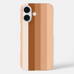 Verbrandde oranje schaduwstrepen iPhone 16 hoesje