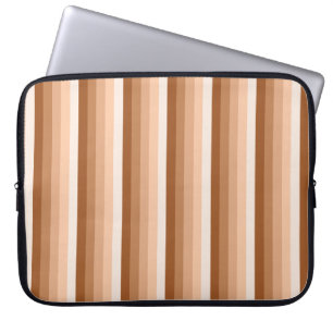 Verbrandde oranje schaduwstrepen laptop sleeve