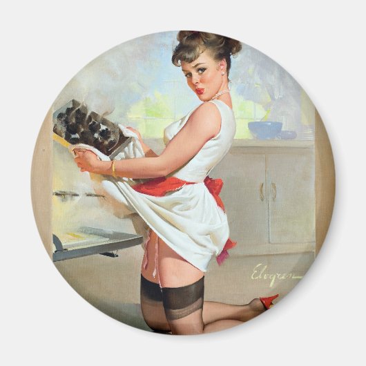 Verbrandde pop omhoog magneet (Voorkant)