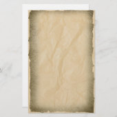 Verbrandde randen op inktpapier briefpapier (Voorkant / Achterkant)