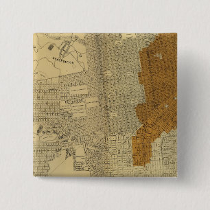 Verbrandde San Francisco, 1906 Vierkante Button 5,1 Cm