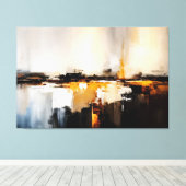 Verbrande Horizon Canvas Afdruk (Insitu (Houten vloer))