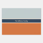 Verbrande Oranje eibloemen aangepaste naam Inpakpapier Vel (Voorkant 3)