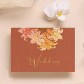 Verbrande Oranje terracotta Bewaar de datum Save The Date