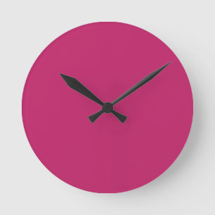 Verbrande Roze Ronde Klok