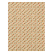 Verbrande Sienna en Honing Goud Minimalistische Bl Tafelkleed (Voorkant)