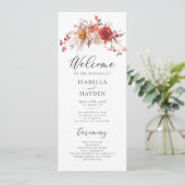 Verbrande Sinaasappel Bloemen Rustieke Herfst Herf Programma (Staand voorkant)