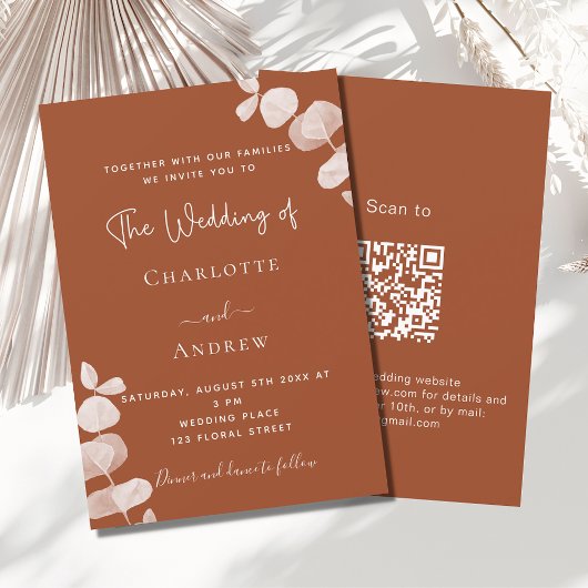 Verbrande sinaasappel eucalyptus QR code details b Kaart