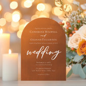 Verbrande Sinaasappels boog rustieke Boheemse brui Kaart