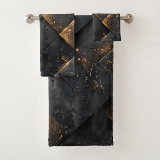 Verbrande stalen achtergrond bad handdoek (Insitu)