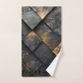 Verbrande stalen achtergrond bad handdoek (Handdoek)