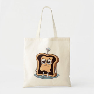 Verbrande toast met existentiële crisis tote bag