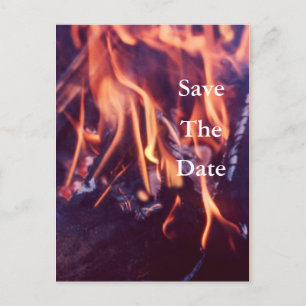 verbranden aankondigingskaart