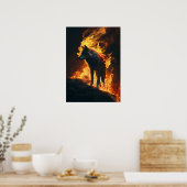 "Verbranden met de geest van de wolf" Poster (Keuken)