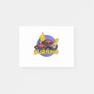 verbranden post-it® notes