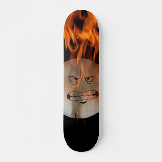 Verbrandend gezichtskateboard skateboard (Voorkant)