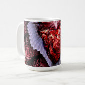 Verbrandend hart koffiemok (Voorkant links)