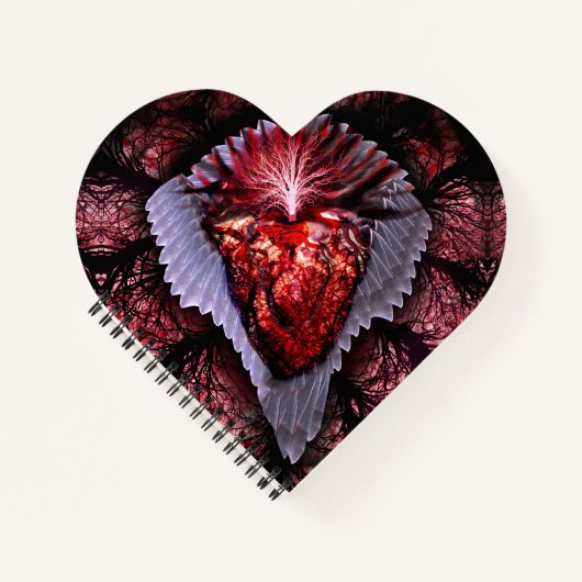 Verbrandend hart notitieboek (Voorkant)