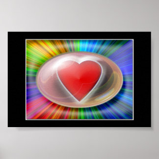 Verbrandend hart poster