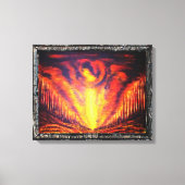 Verbrandend hemel canvas afdruk (Voorkant)