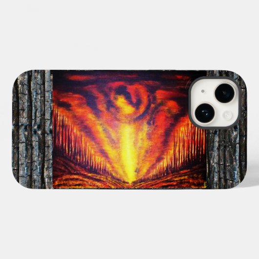 Verbrandend hemel Case-Mate iPhone case (Achterkant (horizontaal))