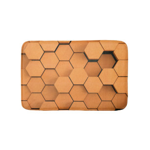 Verbrandend Oranje modern hedendaags Badmat