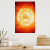 Verbrandende zon poster (Keuken)