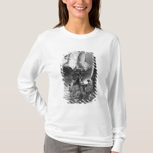 Verbranding van de Gaspee T-shirt (Voorkant)