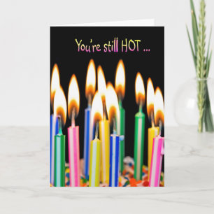 Verbranding van de kaarskaart van Birthday Kaart