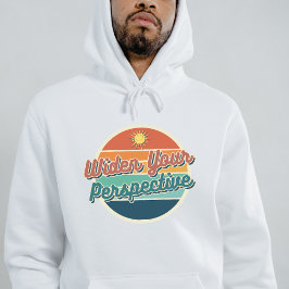 Verbreed uw perspectief Retro Hoodie